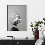Poster Kein Wein, Keine Lösung 