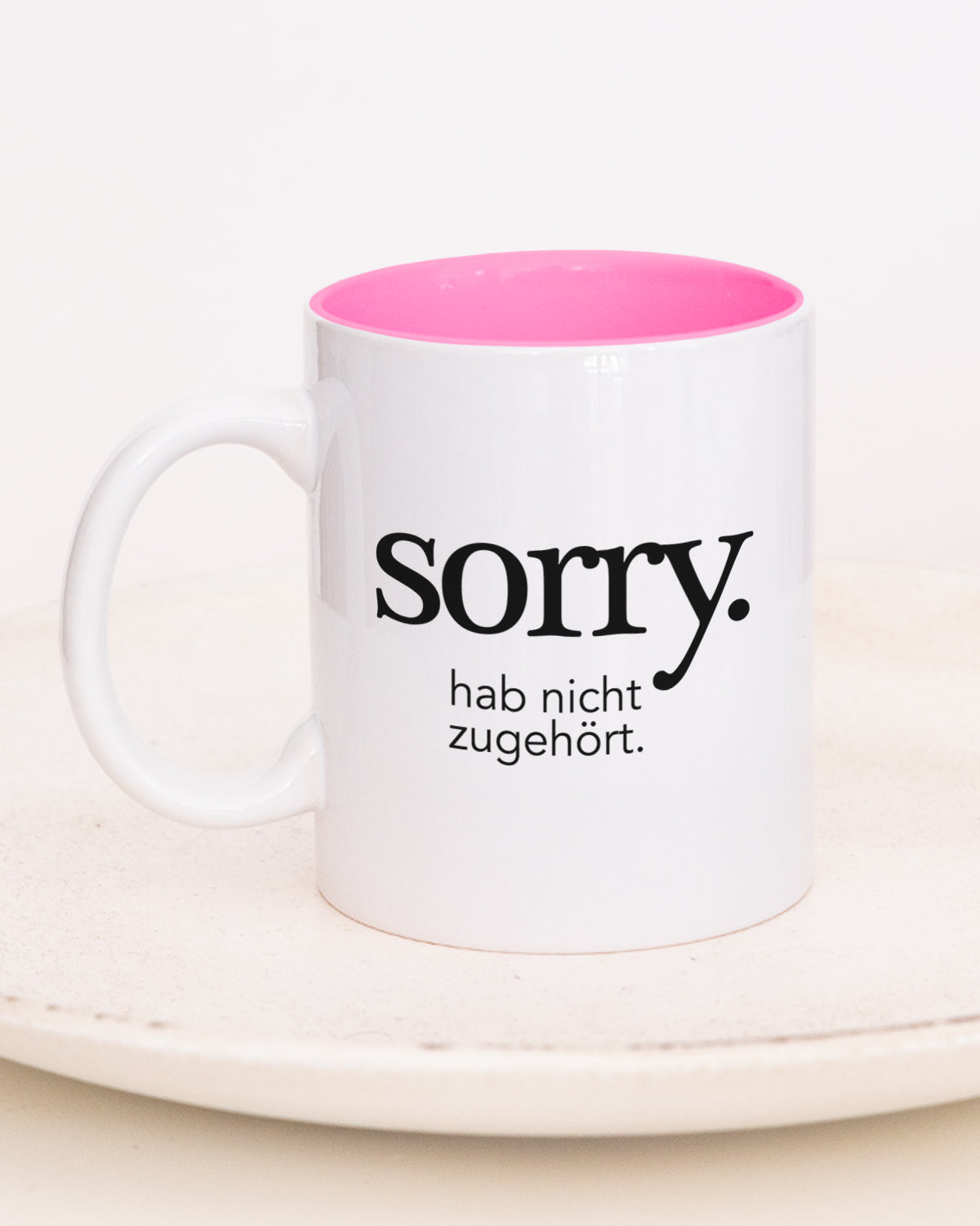Sorry - Tasse Pink Tasse Visual Statements®