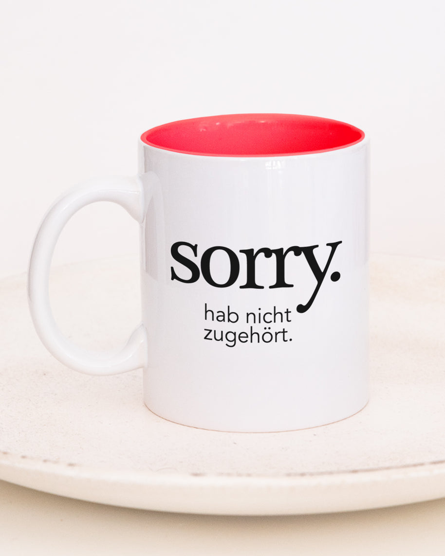 Sorry - Tasse Rot Tasse VISUAL STATEMENTS