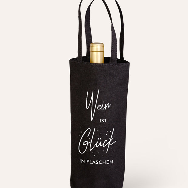 Glück in Flaschen - Flaschenbeutel Flaschenbeutel Visual Statements®