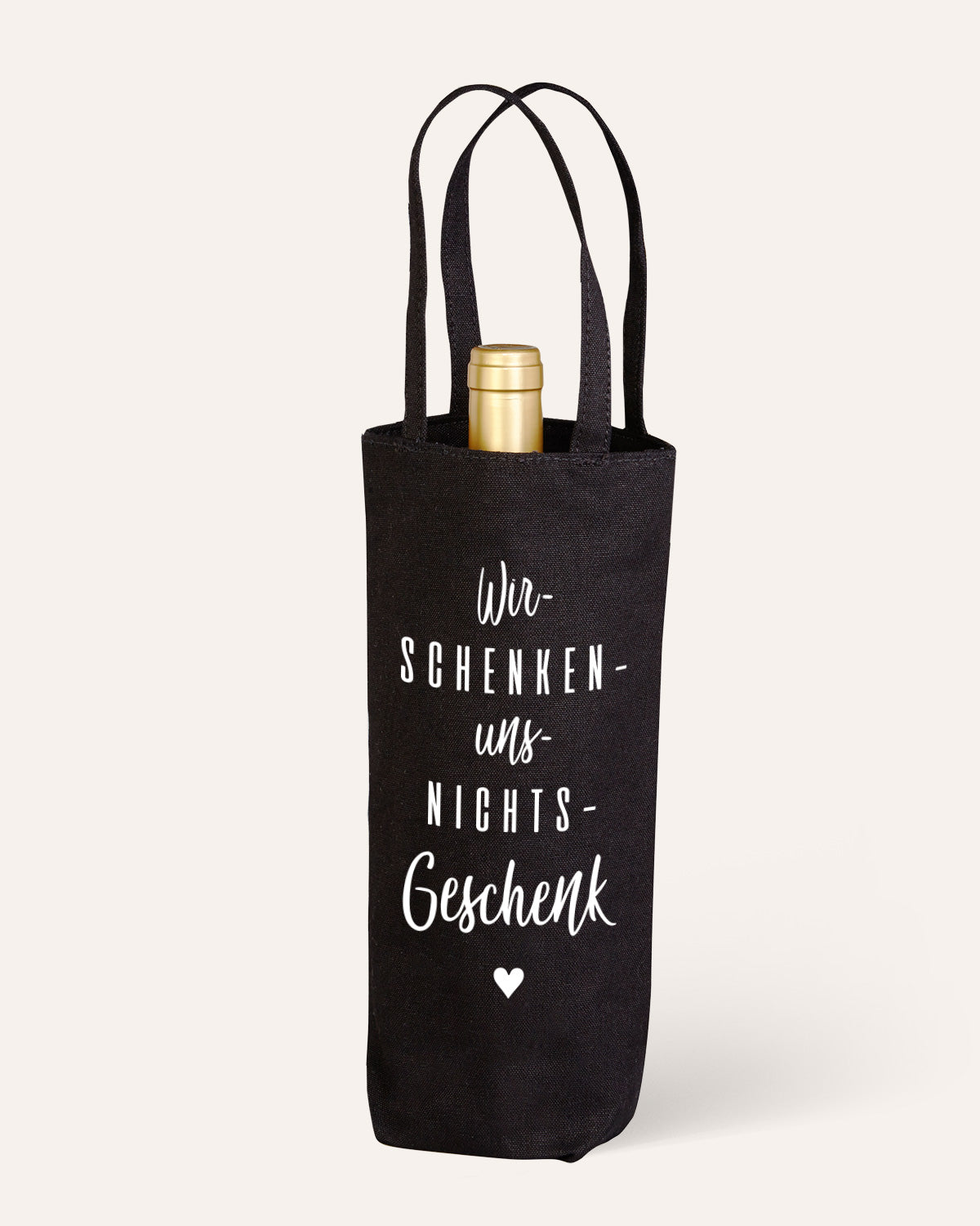 Wir schenken uns nichts - Flaschenbeutel Flaschenbeutel Visual Statements®