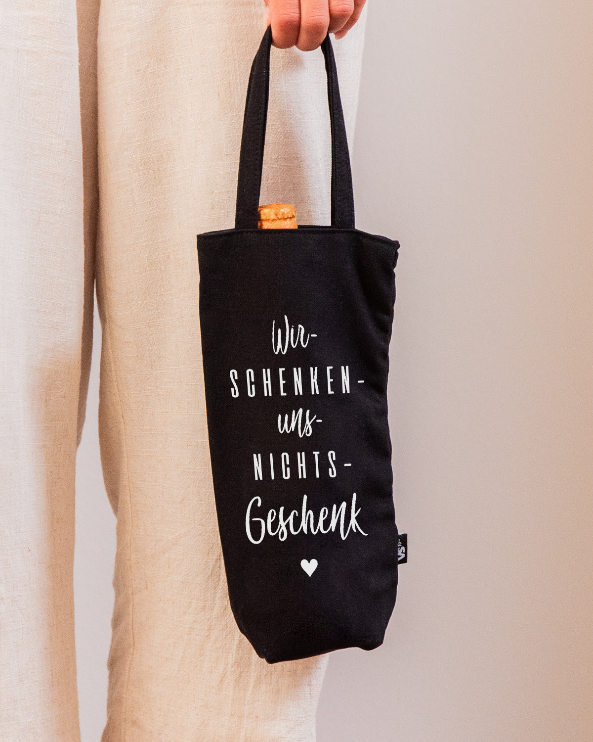 Wir schenken uns nichts - Flaschenbeutel Flaschenbeutel Visual Statements®