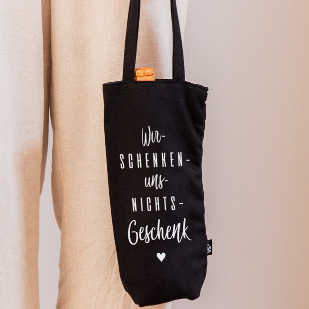 Wir schenken uns nichts - Flaschenbeutel Flaschenbeutel Visual Statements®