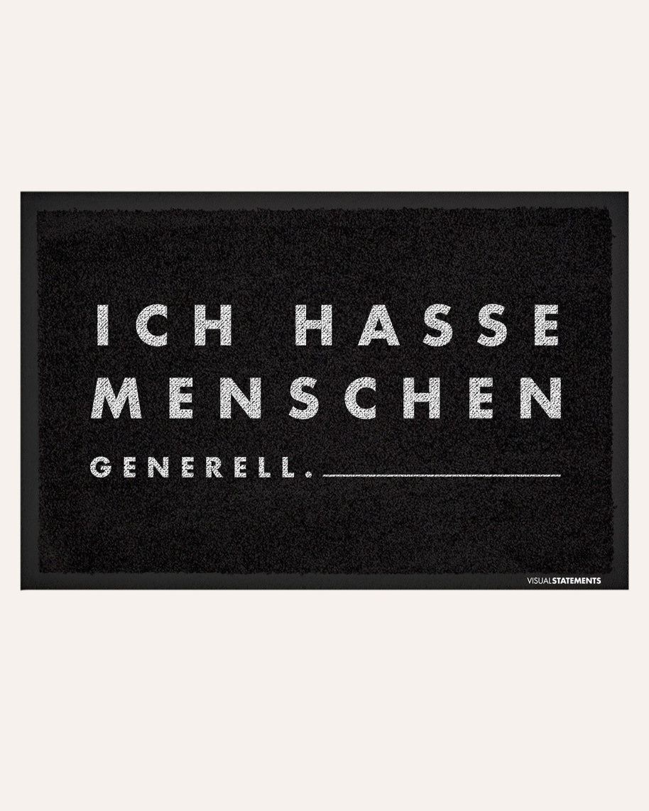 Ich hasse Menschen - Fußmatte