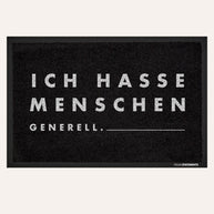 Ich hasse Menschen - Fußmatte