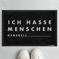 Ich hasse Menschen - Fußmatte
