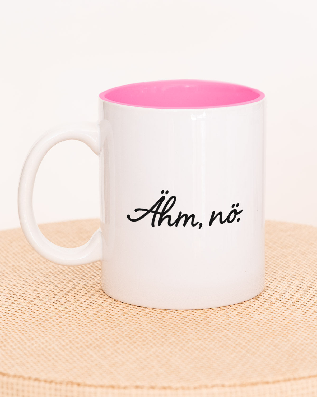Ähm, nö. - Tasse Pink Tasse Visual Statements®