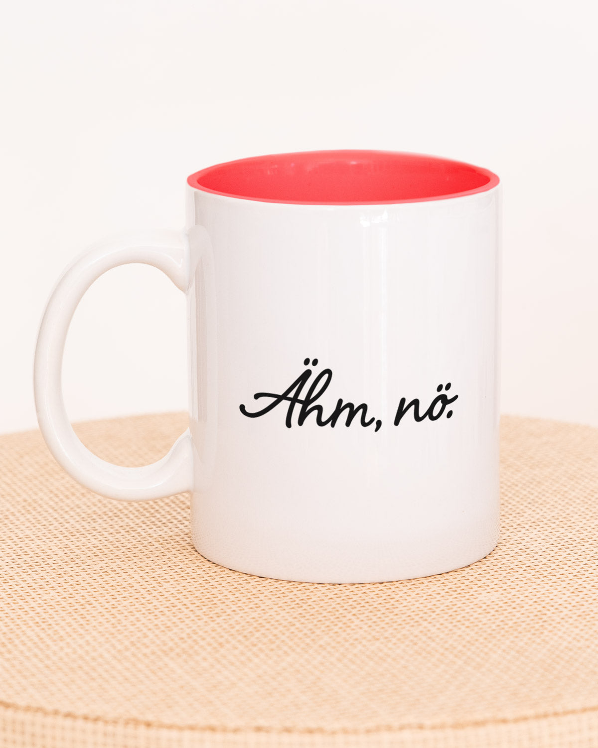 Ähm, nö. - Tasse Rot Tasse Visual Statements®