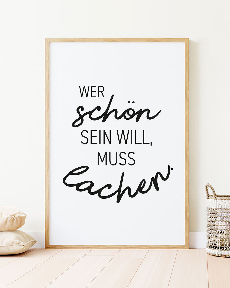 Wer schön sein will - Poster