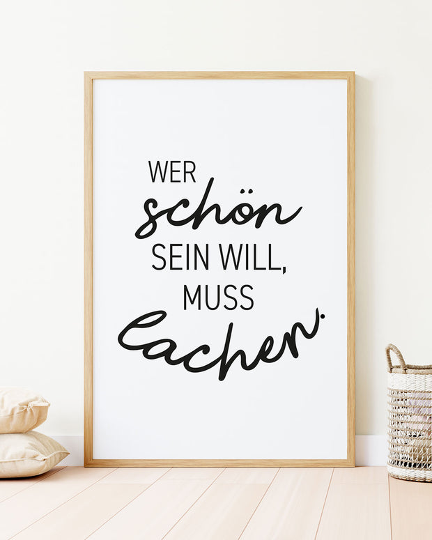 Wer schön sein will - Poster