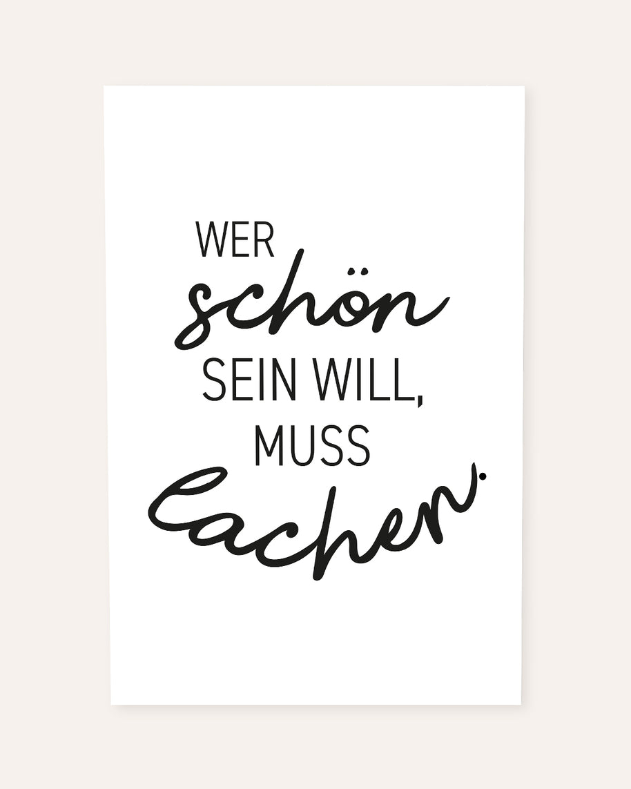 Wer schön sein will - Poster