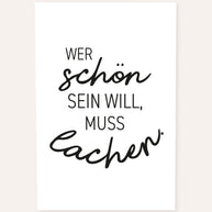 Wer schön sein will - Poster