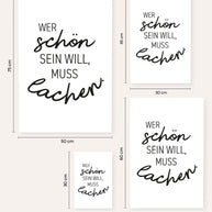 Wer schön sein will - Poster