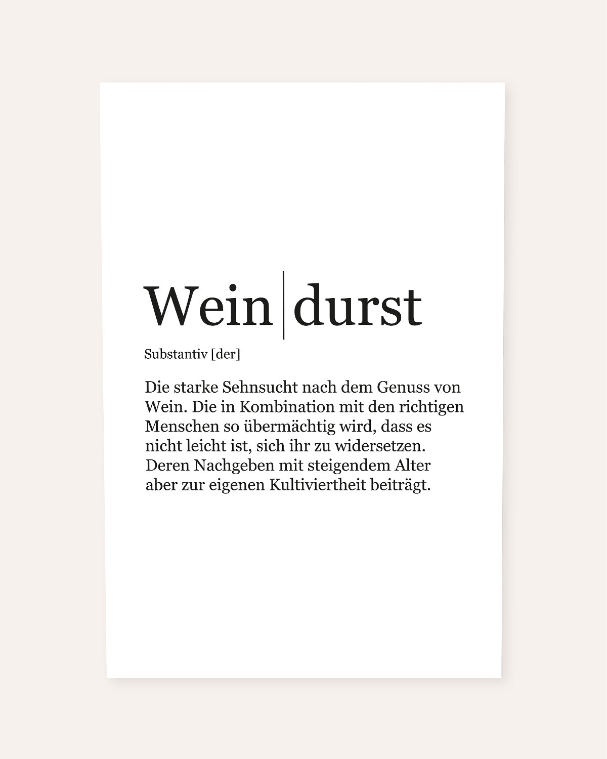 Weindurst - Poster Poster Visual Statements®