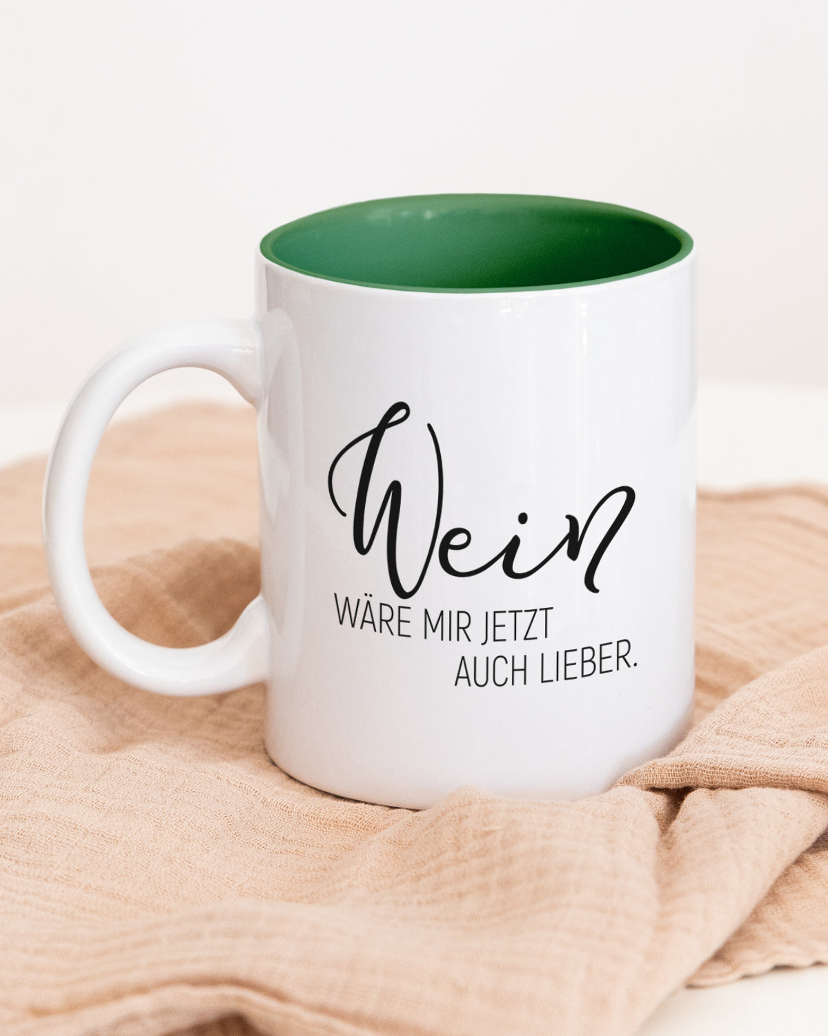 Wein wäre mir lieber - Tasse Rot Tasse Visual Statements®