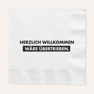 Willkommen - Serviette