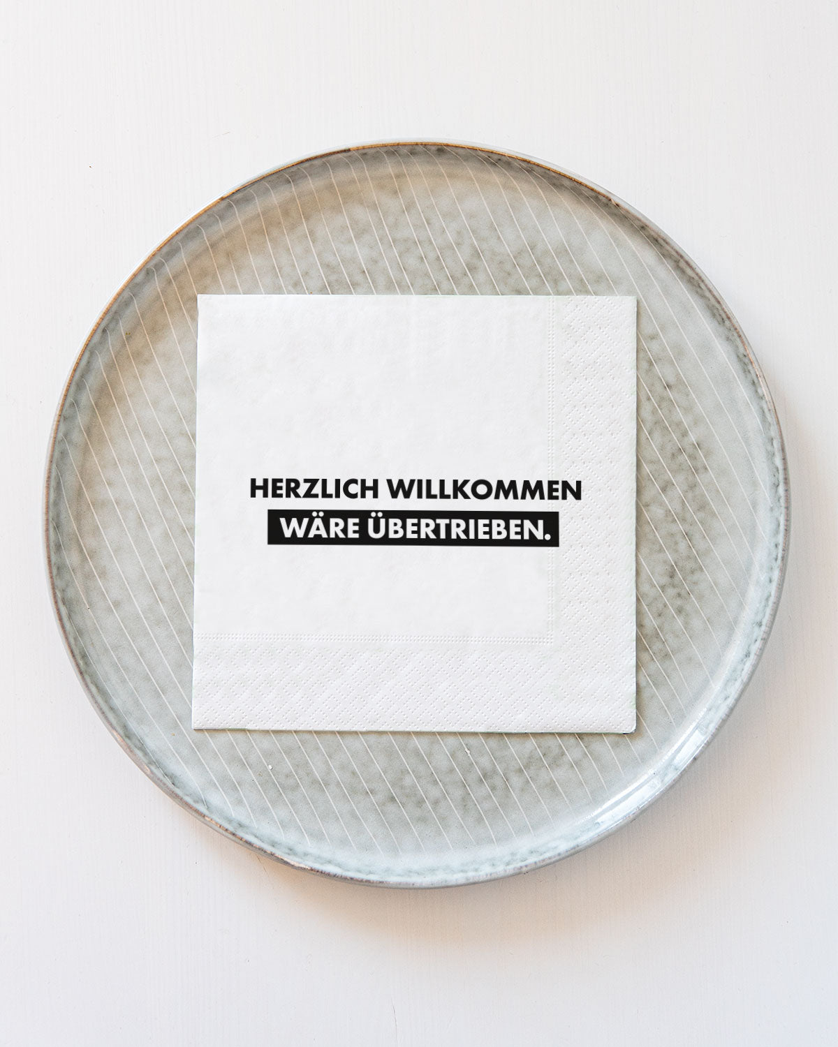 Willkommen - Serviette Serviette Visual Statements®