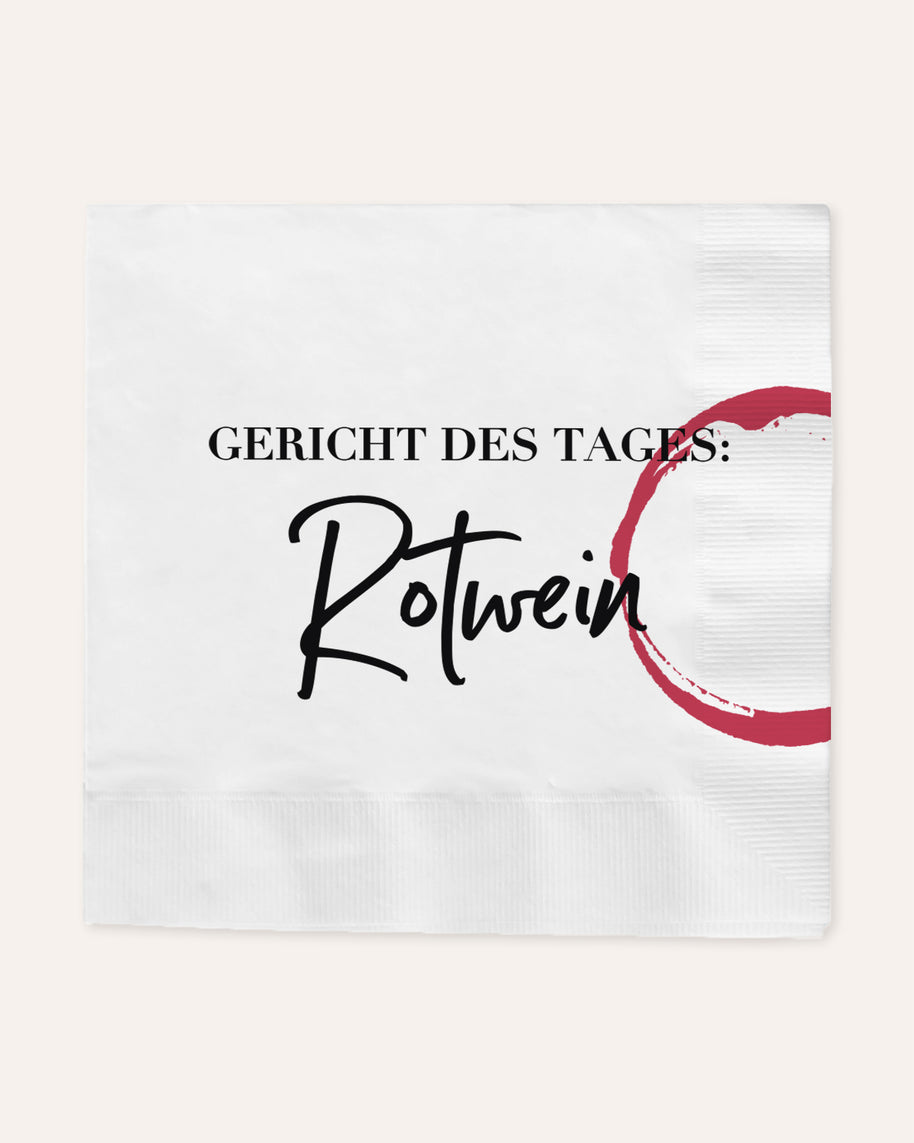 Rotwein - Serviette