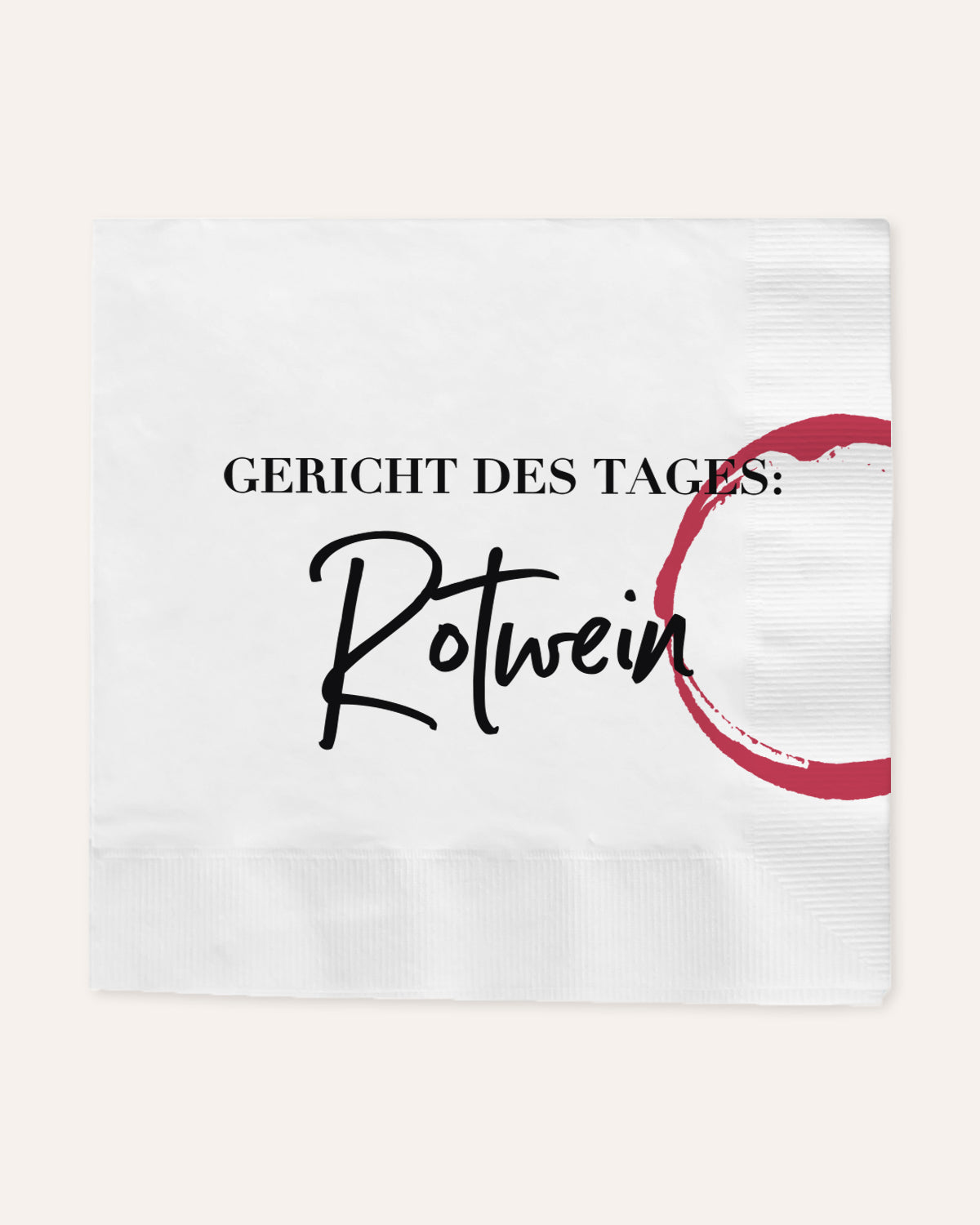 Rotwein - Serviette Serviette Visual Statements®