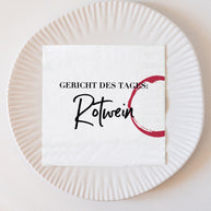 Rotwein - Serviette