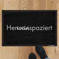 Herweinspaziert® - Fußmatte