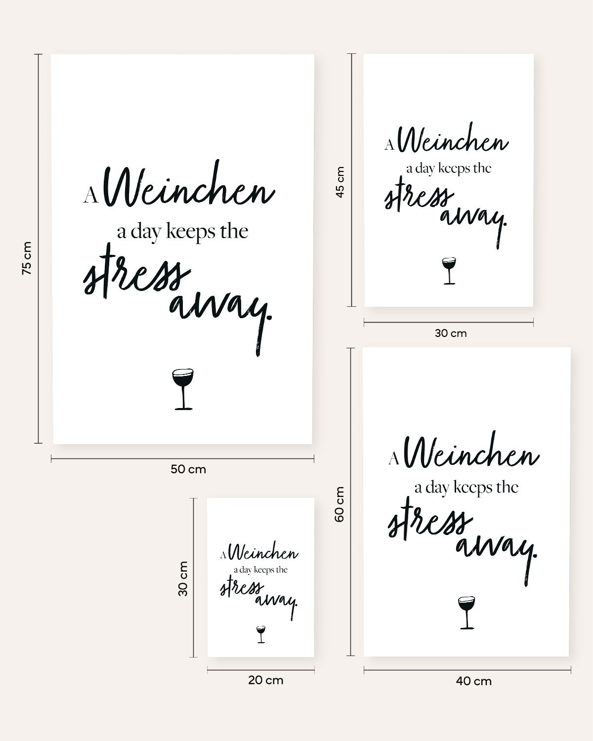 A Weinchen a day - Poster Poster Visual Statements®
