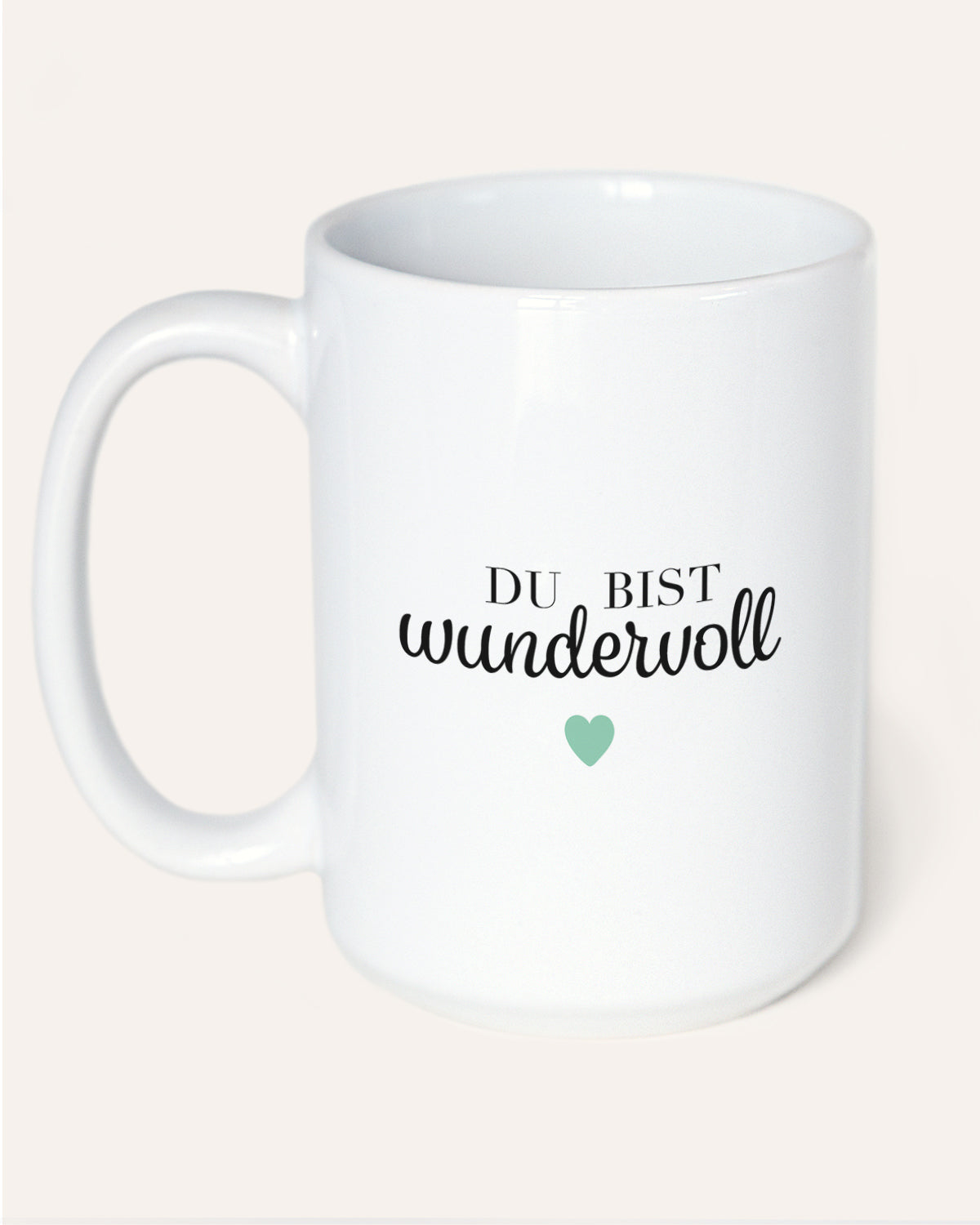 Du bist wundervoll - Jumbotasse Tasse VISUAL STATEMENTS