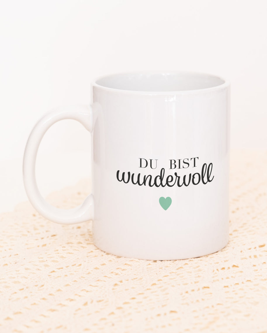 Motiv: Du bist wundervoll -  VS" Tasse