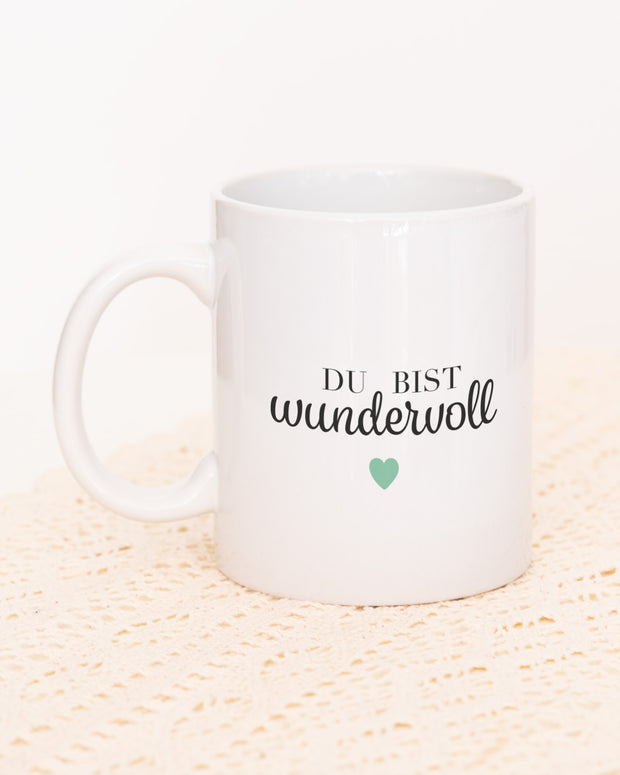 Motiv: Du bist wundervoll - VS" Tasse Tasse Lieblingsmensch®