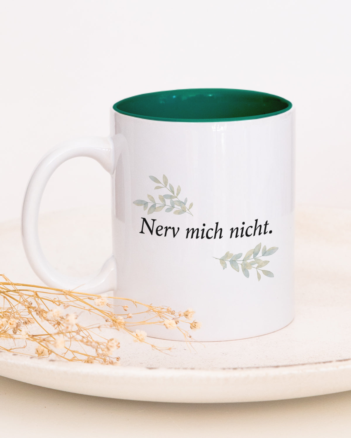 Nerv mich nicht - Tasse Dunkelgrün Tasse Visual Statements®