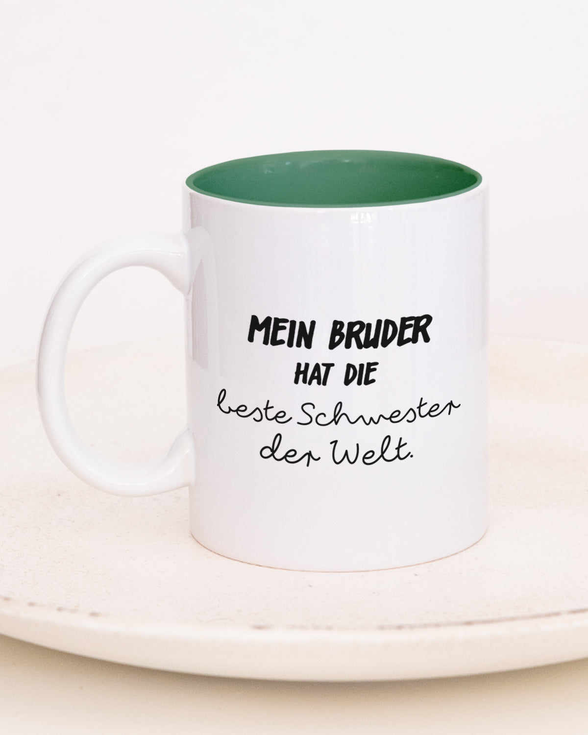 Bruder - Tasse Dunkelgrün Tasse Visual Statements®