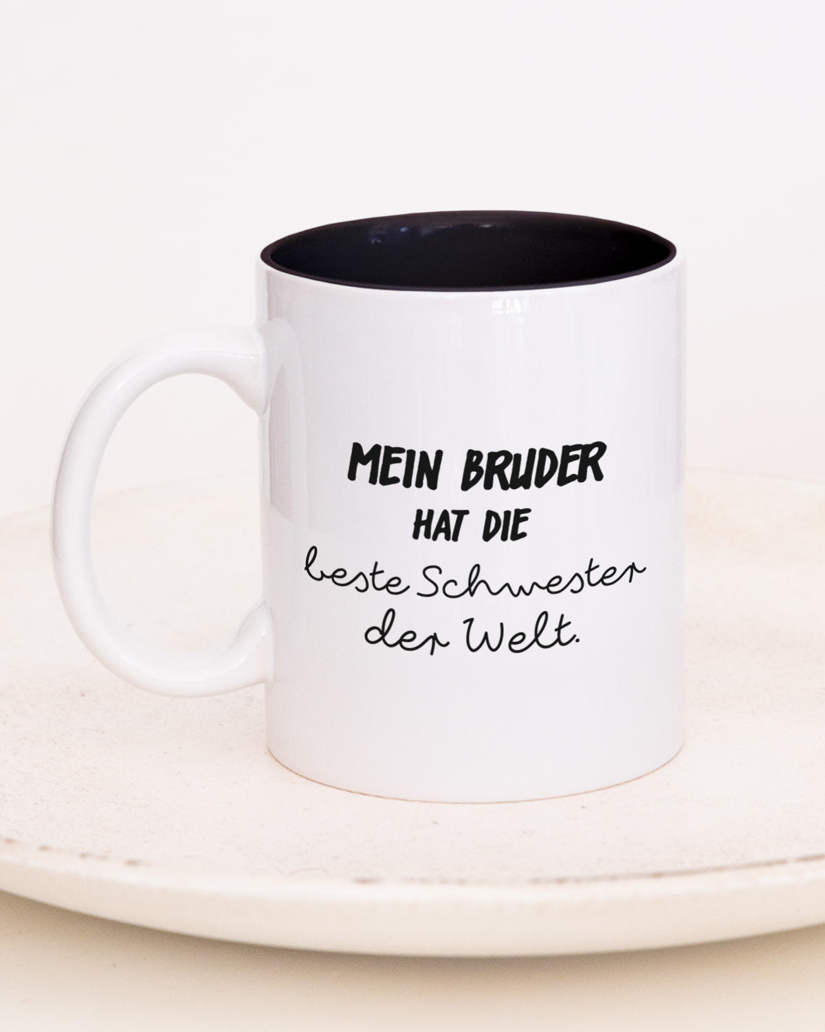 Bruder - Tasse Schwarz Tasse Visual Statements®