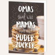 Omas sind wie Mamas - Grußkarte