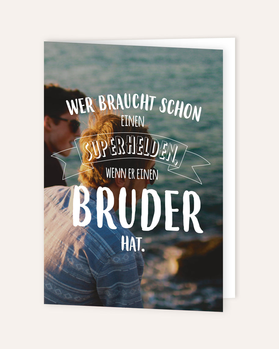 Bruder - Grußkarte