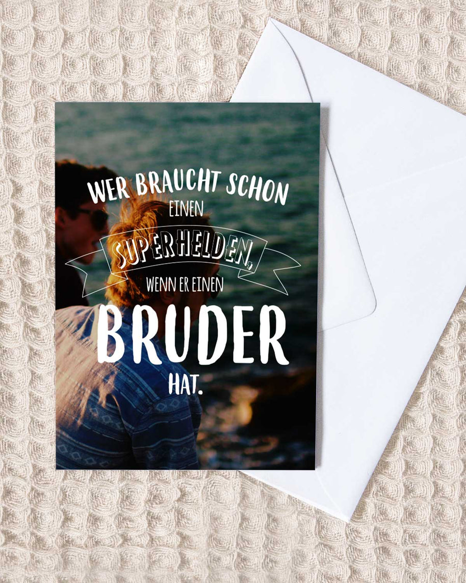 Bruder - Grußkarte