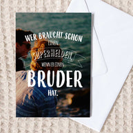 Bruder - Grußkarte