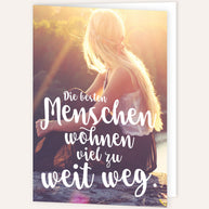 Die besten Menschen - Grußkarte