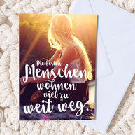 Die besten Menschen - Grußkarte