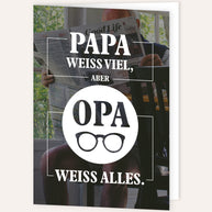 Opa weiss alles - Grußkarte