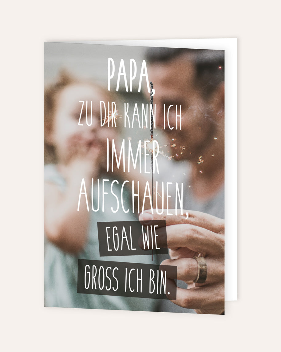 Papa - Grußkarte
