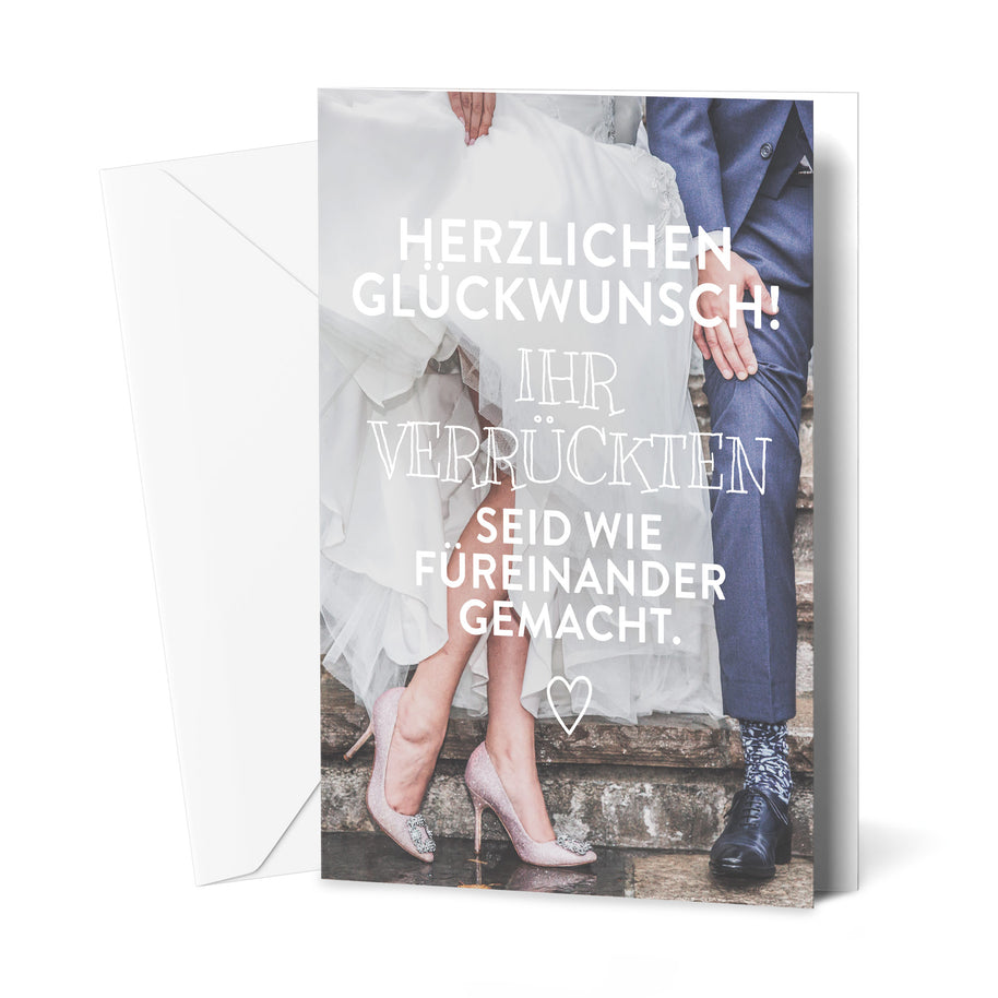 Wie füreinander gemacht - Grußkarte