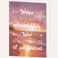 Wohin die Reise geht - Grußkarte