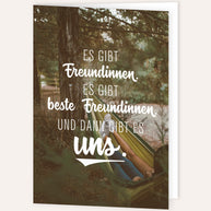 Es gibt Freundinnen - Grußkarte