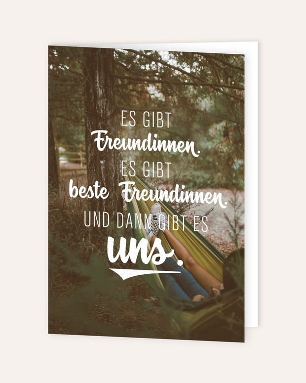 Es gibt Freundinnen - Grußkarte