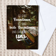 Es gibt Freundinnen - Grußkarte