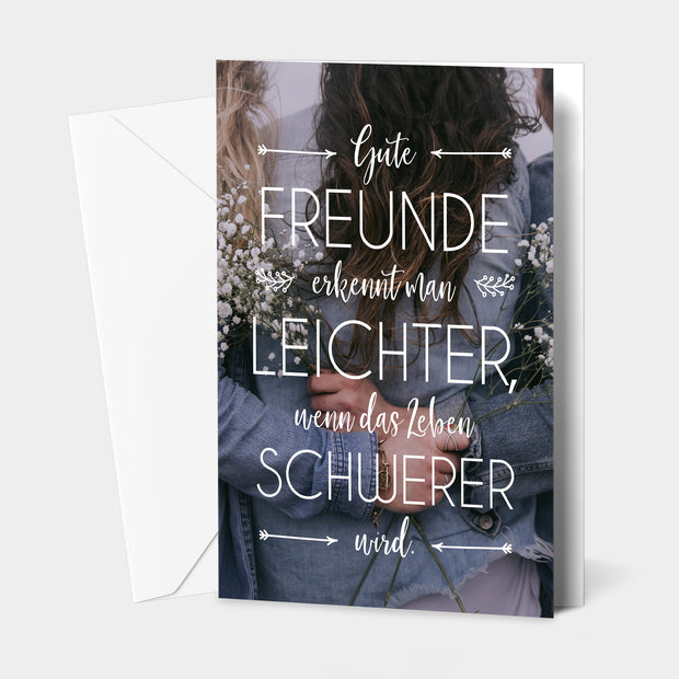 Gute Freunde - Grußkarte Grußkarte VISUAL STATEMENTS