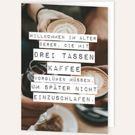 Willkommen im Alter - Grußkarte