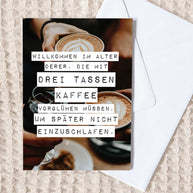 Willkommen im Alter - Grußkarte