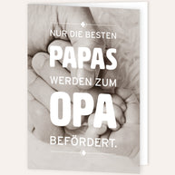Nur die besten Papas - Grußkarte