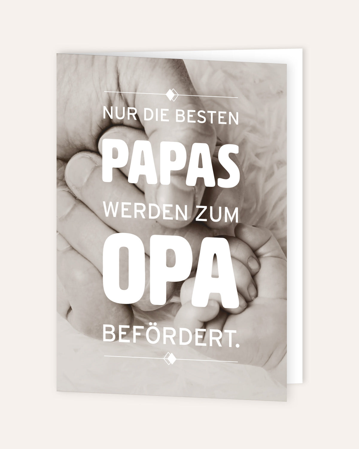 Nur die besten Papas - Grußkarte Grußkarte Visual Statements®